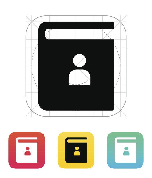 通讯录图标。图片下载