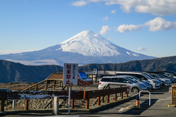 天际线富士山。图片下载