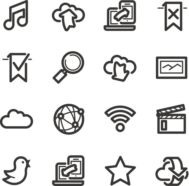 互联网和网站图标- Bazza系列图片下载