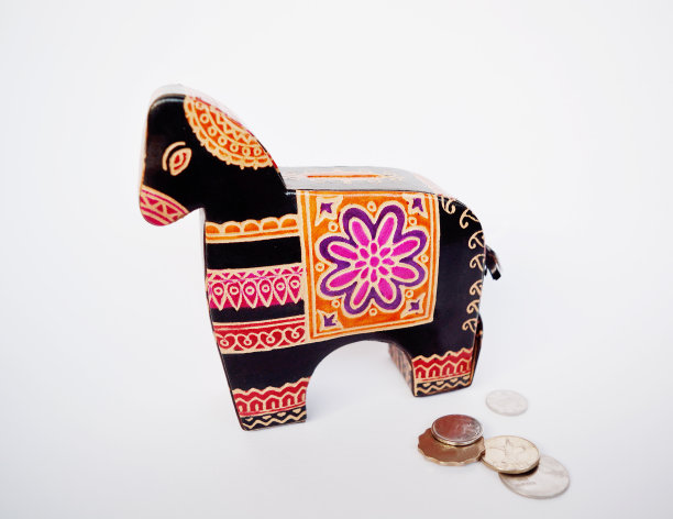 古董动物钱币银行图片下载