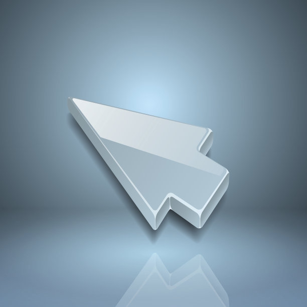 箭头光标在灰色背景图片下载