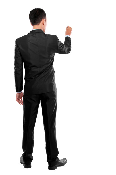 商人在屏幕上写字，画画图片下载