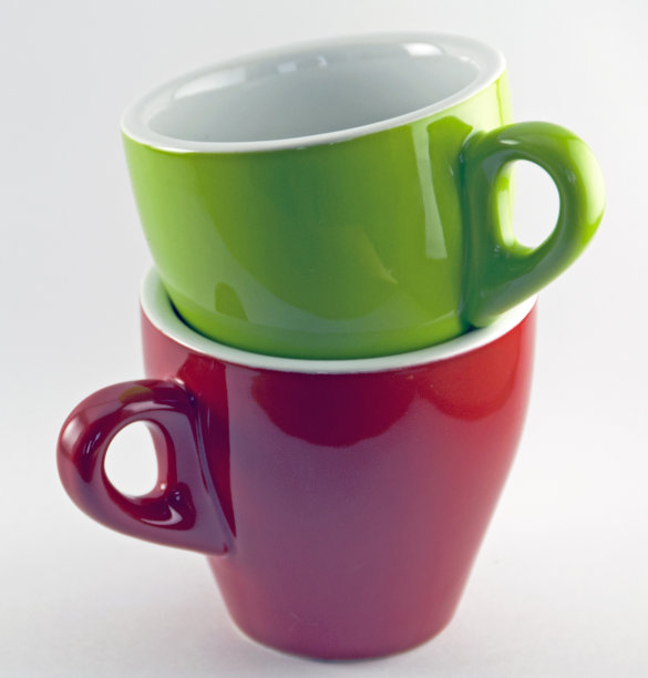 两色茶杯图片下载