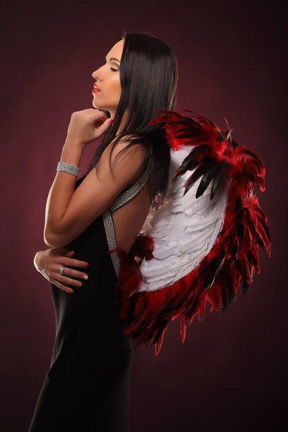 26、情人美少女随风，工作室孤立图片下载