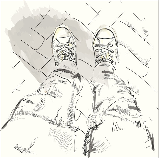 在行业的腿。向量。图片下载