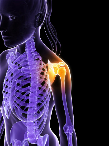 女性，肩膀有剧烈疼痛图片下载