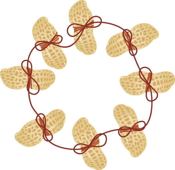 花生形成带圈图片下载
