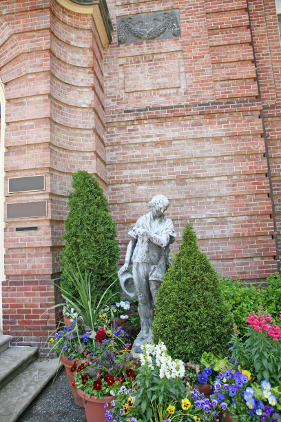 砖墙与景观图片下载