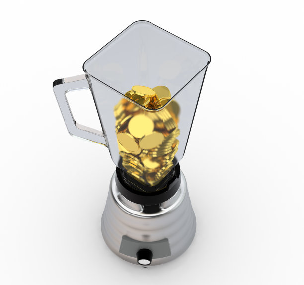 钱在搅拌机图片下载