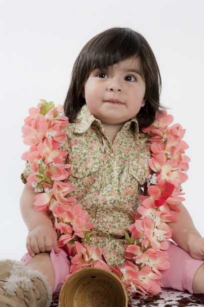 夏威夷的女孩。图片下载