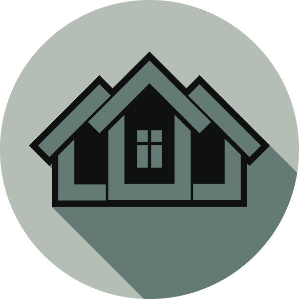 简单的房子矢量详细说明。房地产开发商图片下载