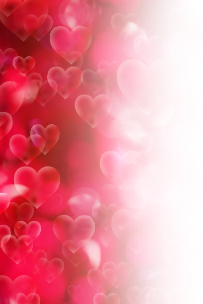 情人节心形抽象红色背景图片下载