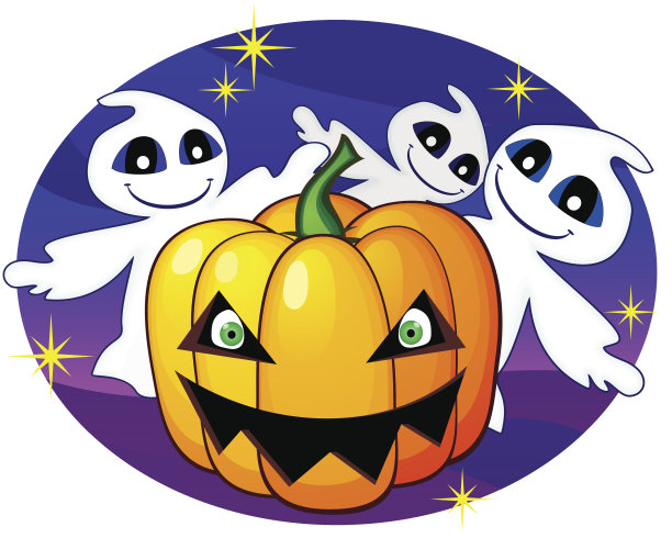 万圣节南瓜和鬼魂图片下载