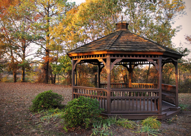 露台在秋天图片下载