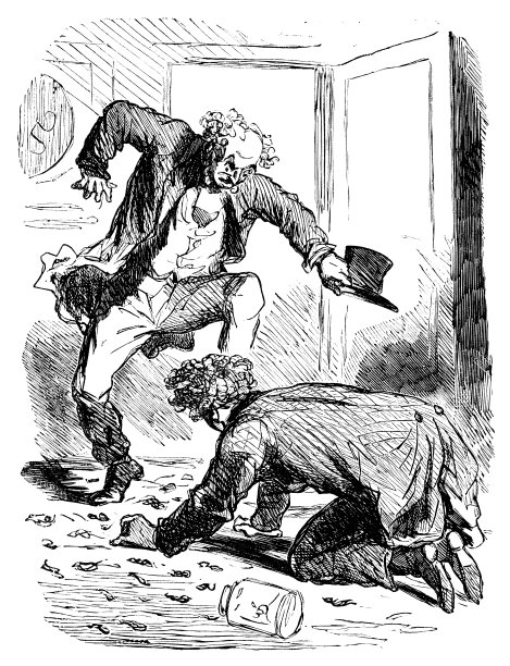 愤怒的男人和笨拙的年轻人图片下载