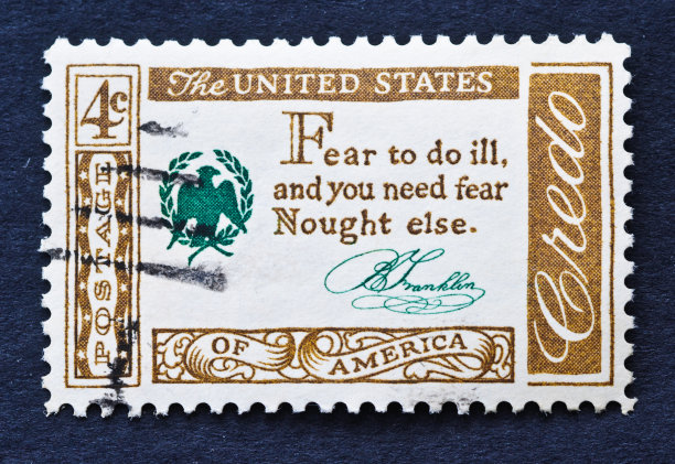 富兰克林信条邮票图片下载