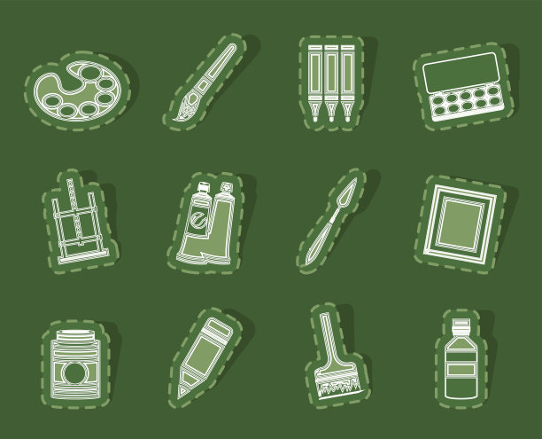 画家，绘画和绘画图标图片下载