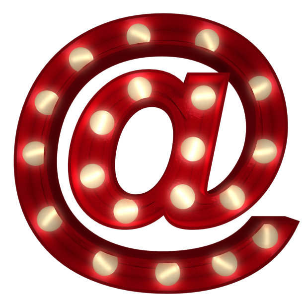 在白色上发光的符号图片下载