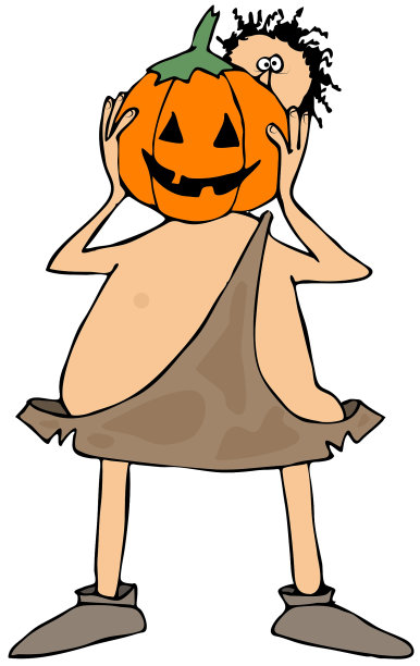 南瓜头的穴居人图片下载