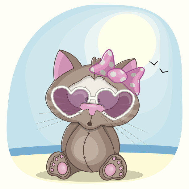 猫戴着墨镜图片下载