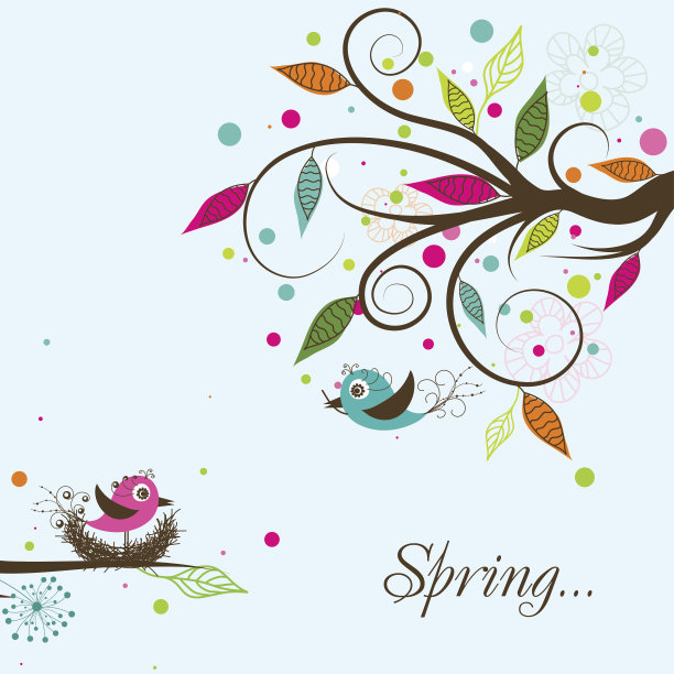 复活节贺卡模板图片下载