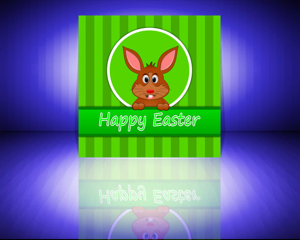 复活节兔子祝复活节快乐图片下载