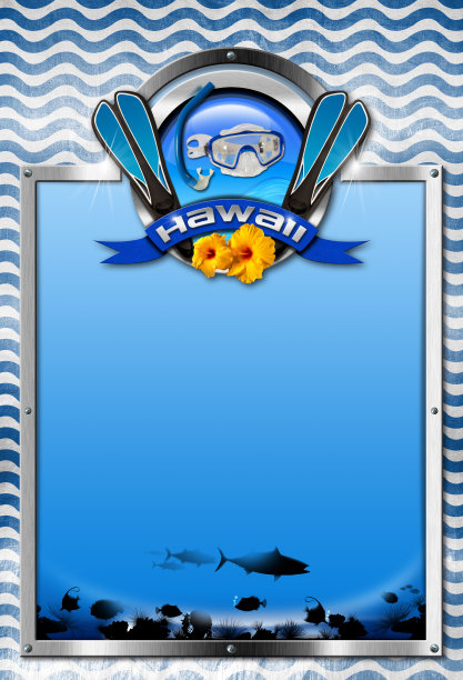 夏威夷浮潜的招牌图片下载