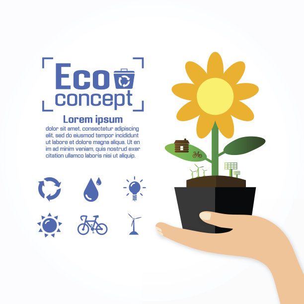 生态学的概念。保存世界矢量图图片下载