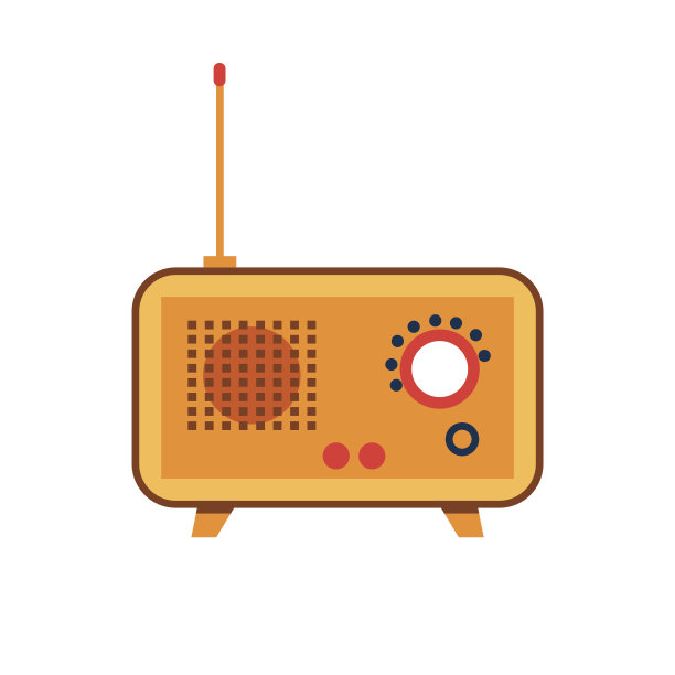 复古老式收音机图标图片下载