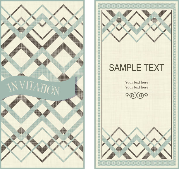 复古背景的请帖图片下载