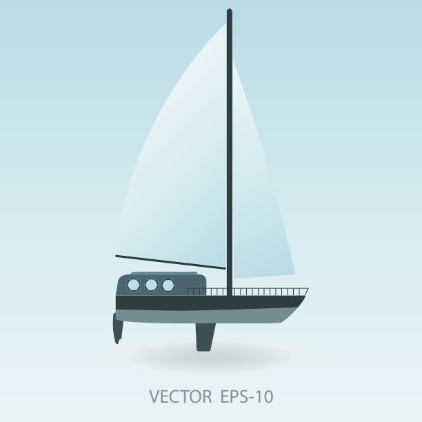 帆船的插图图片下载