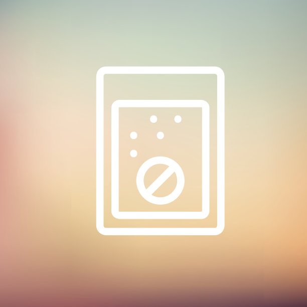 平板电脑变成了一杯水细线的图标图片下载