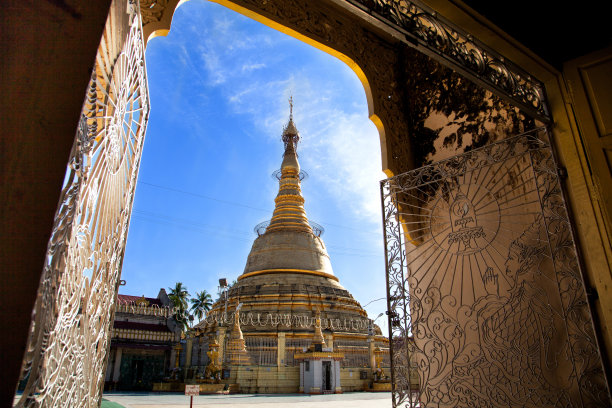 缅甸仰光的博塔唐塔图片下载