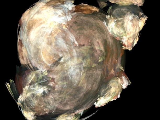 黑色上的数字分形图片下载