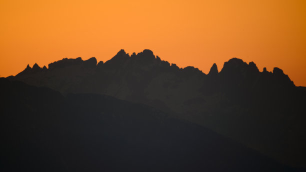 意大利阿尔卑斯山的天际线图片下载