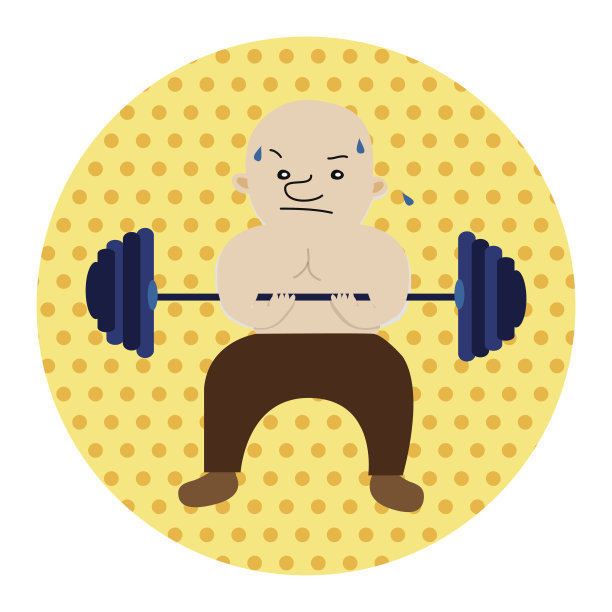 健身教练主题元素图片下载