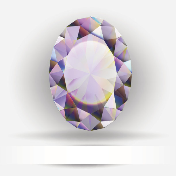 紫色紫水晶，矢量插图图片下载