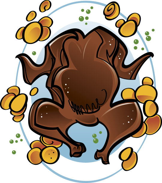 烤的火鸡图片下载