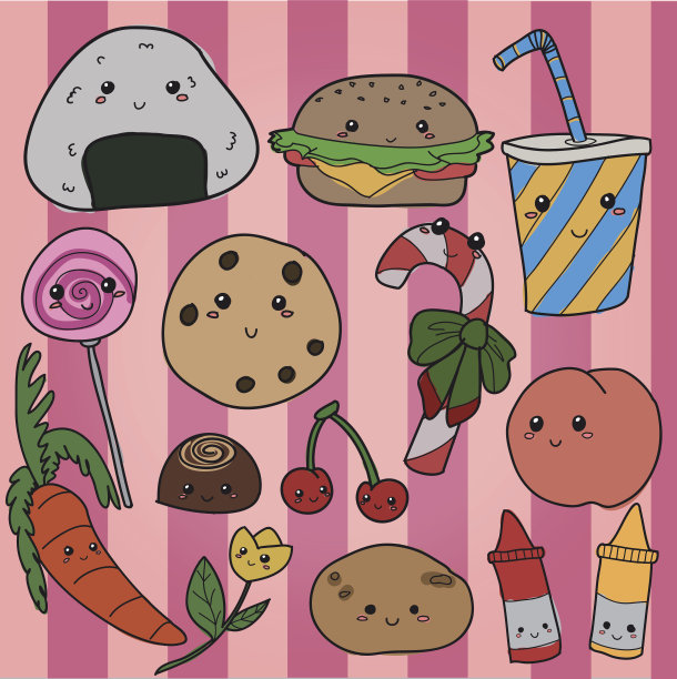 卡哇伊的食物图片下载