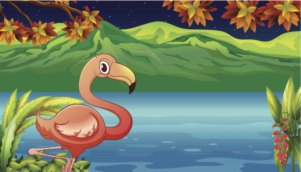 天鹅和池塘图片下载