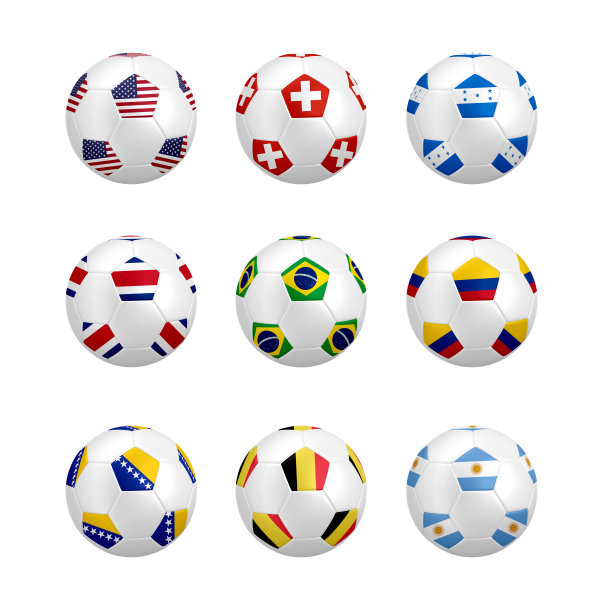 带旗足球图片下载