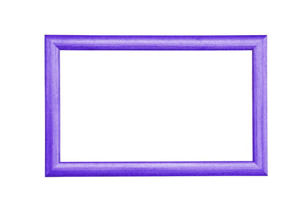 紫色相框孤立在白色背景图片下载