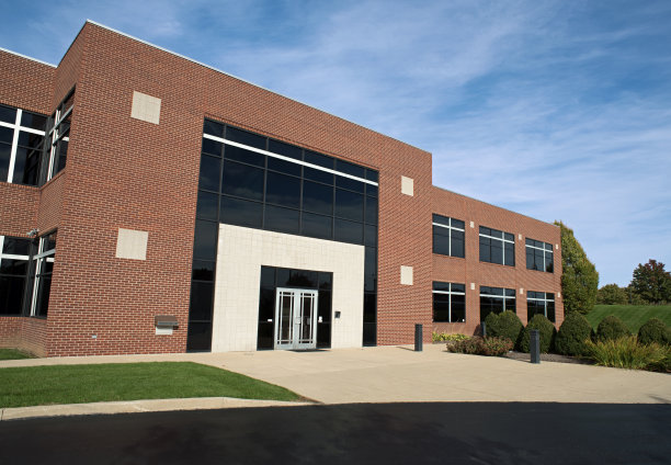 当代红砖建筑入口图片下载