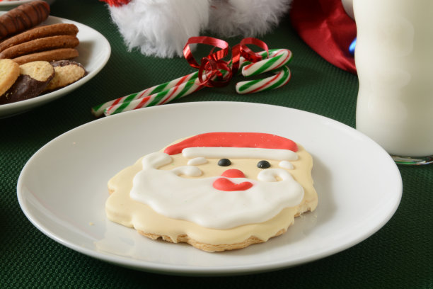 圣诞老人的饼干图片下载