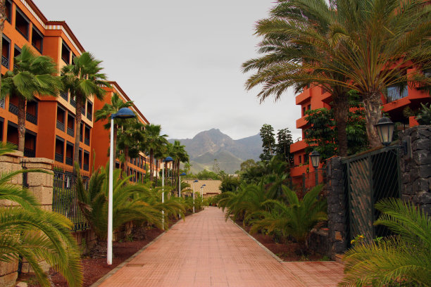 小路和山景城图片下载