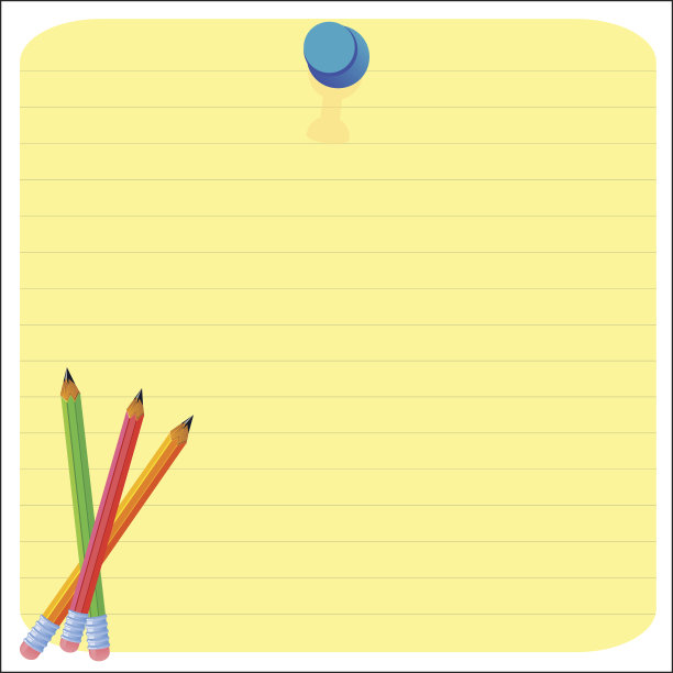 空纸和划线记事本和铅笔作为纸图片下载