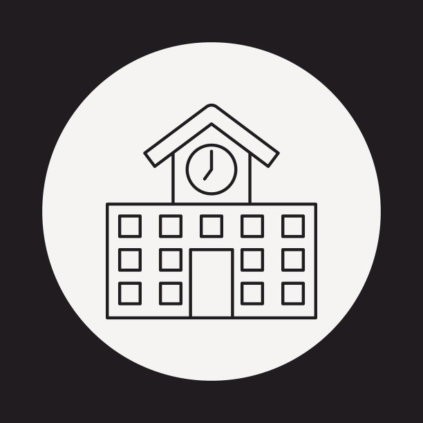 学校线性图标图片下载