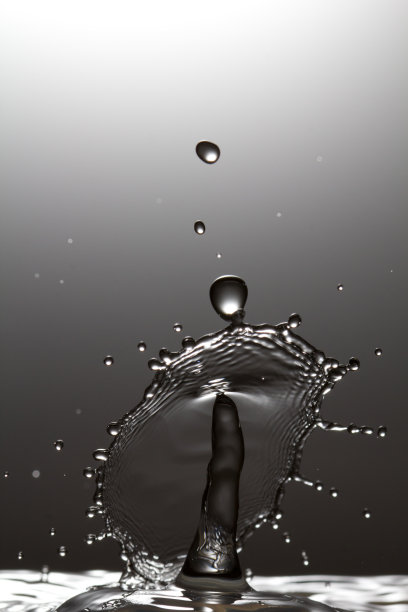 靠近水滴碰撞图片下载