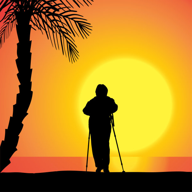 一个女人的矢量剪影。图片下载