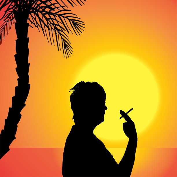 一个女人的矢量剪影。图片下载